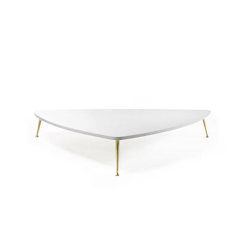 CAMELIA Triangular wood coffee table