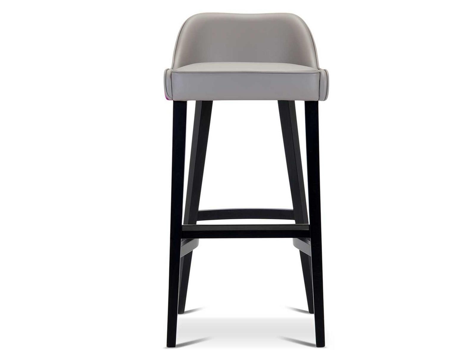 PAT High fabric stool with footrest