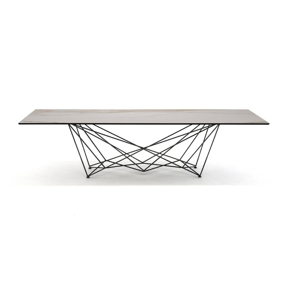 GORDON OUTDOOR Rectangular metal table