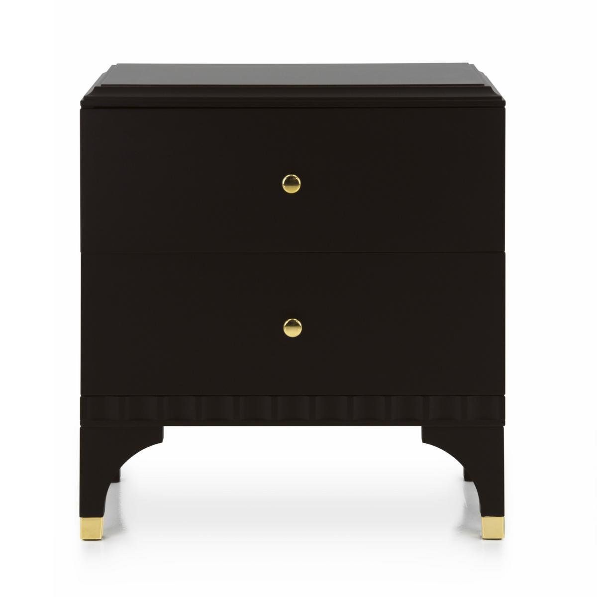 ELLIPSE 0CD350 Wooden bedside table with drawers