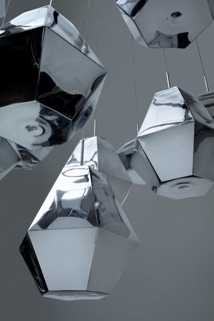 CUT Polycarbonate (pc) pendant lamp in a contemporary style