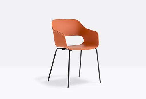 BABILA 2735 Polypropylene chair with armrests