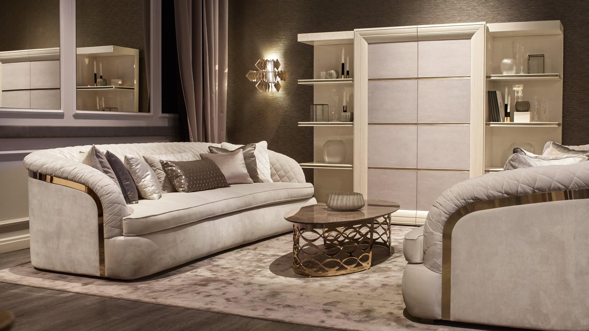 PORTOFINO 3 seater fabric sofa