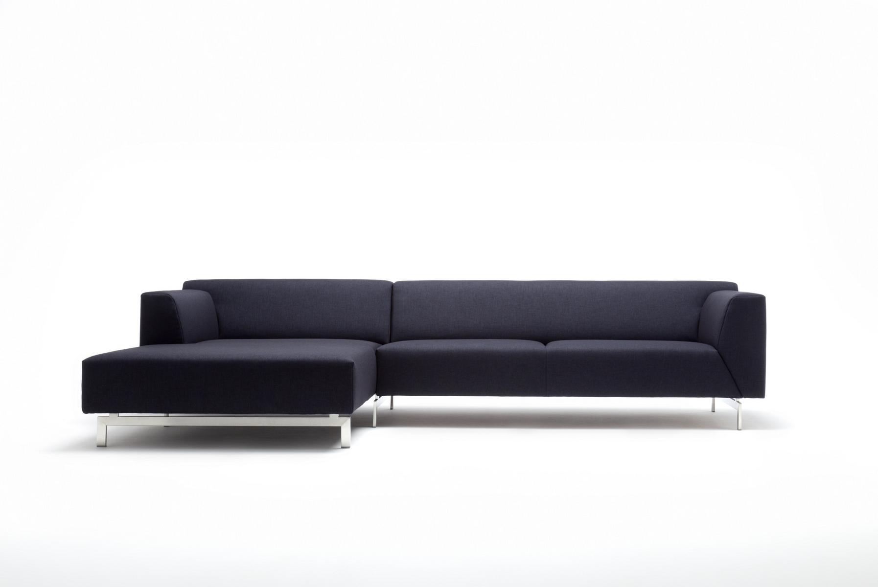 318 Sectional fabric sofa with chaise longue
