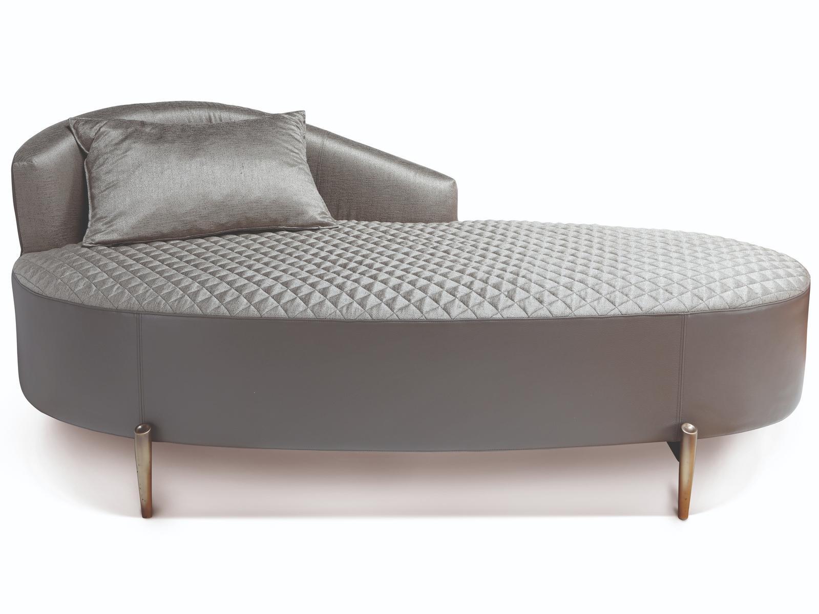 SELENE Tufted upholstered leather day bed