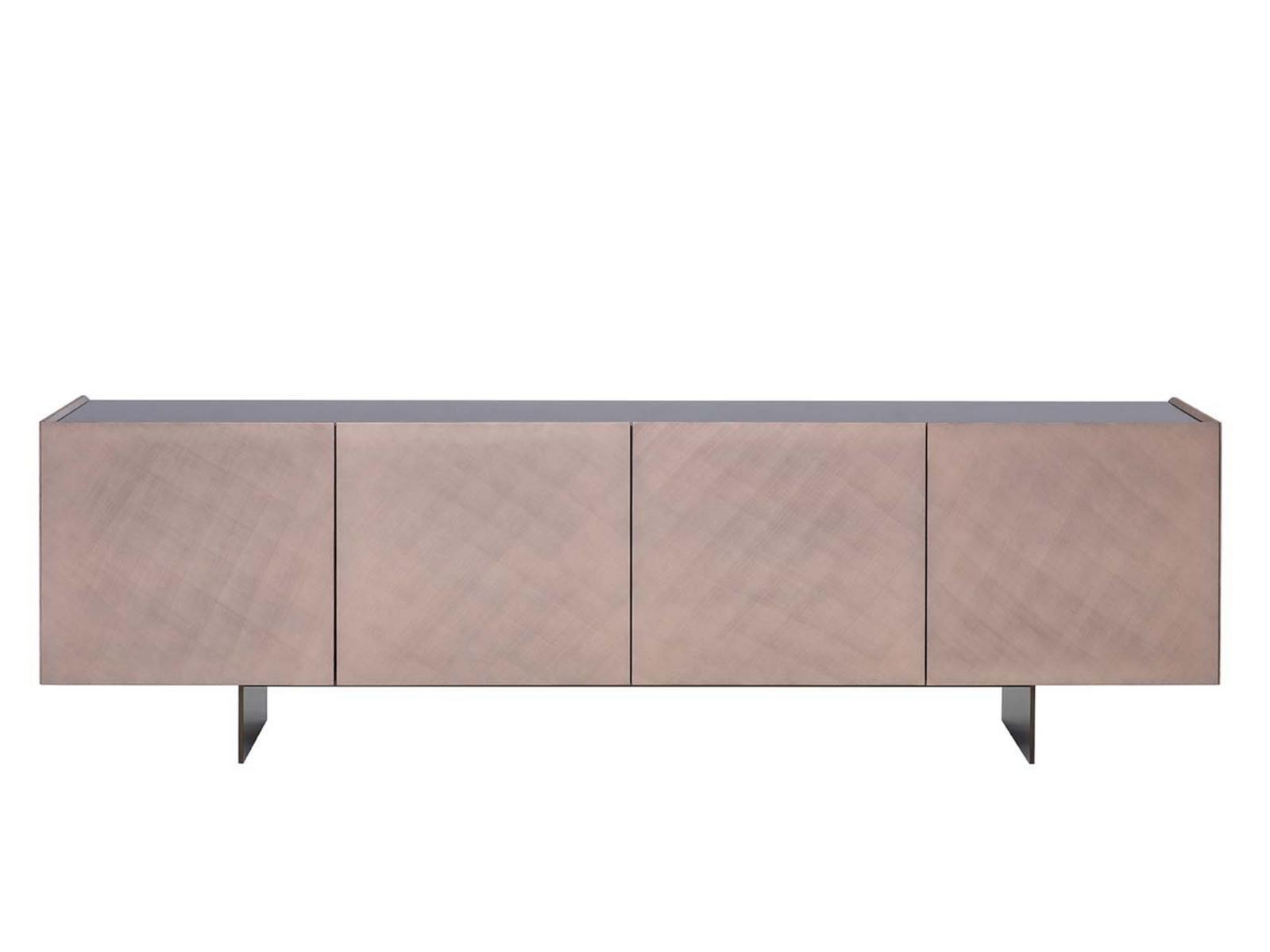 COATED Wooden sideboard with doors