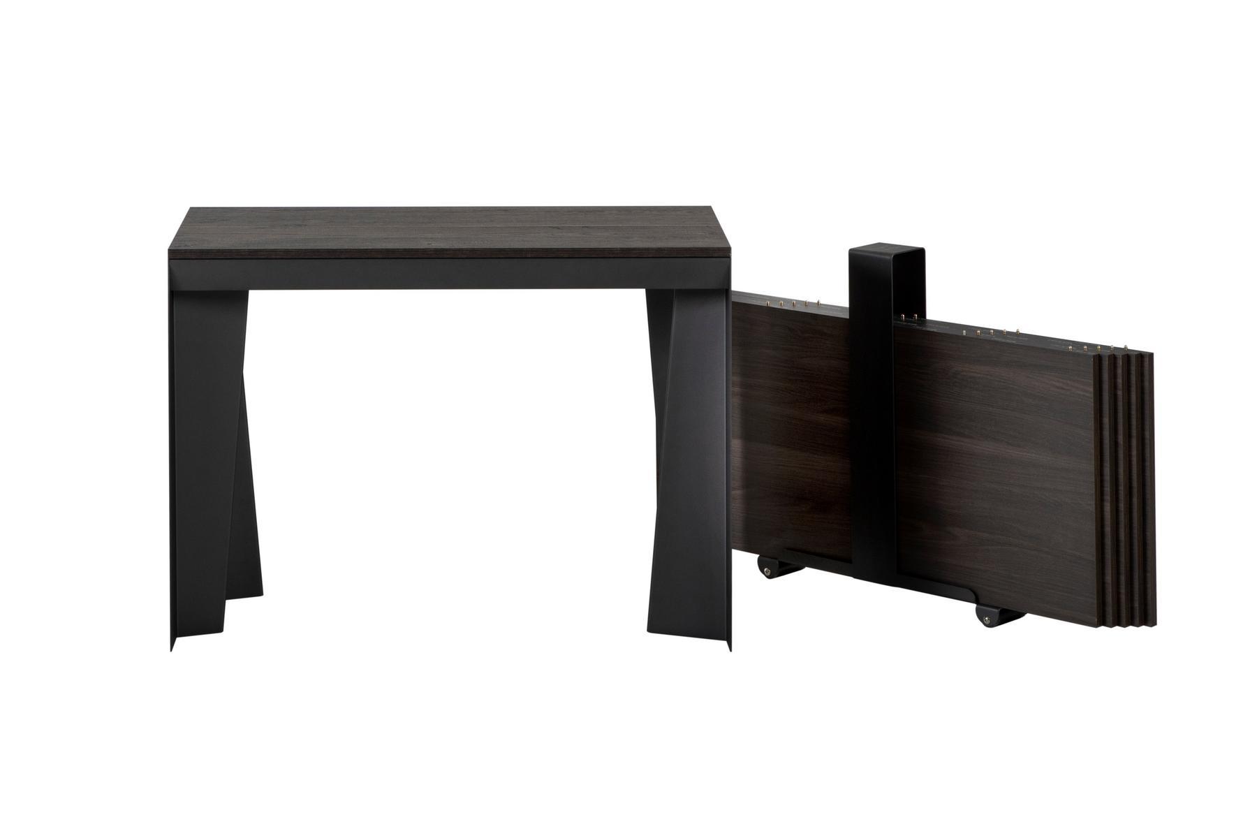 LEAF Extending rectangular oak console table