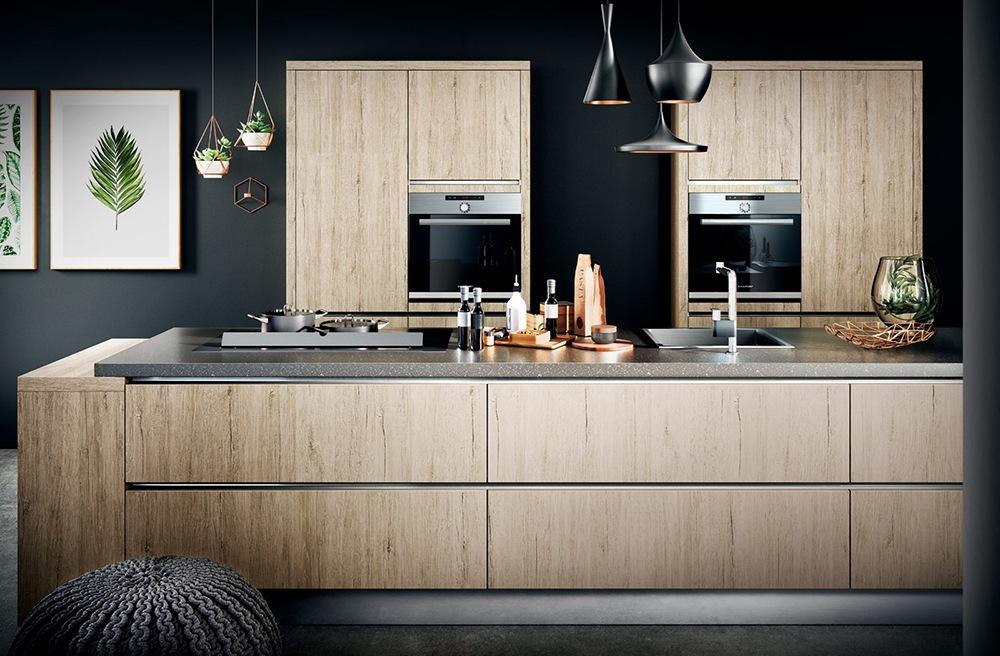 Uv lacquered kitchen without handles Haecker classic Bali GL