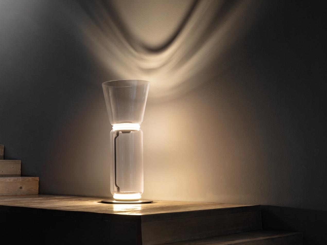 NOCTAMBULE CONE LED Blown crystal floor lamp