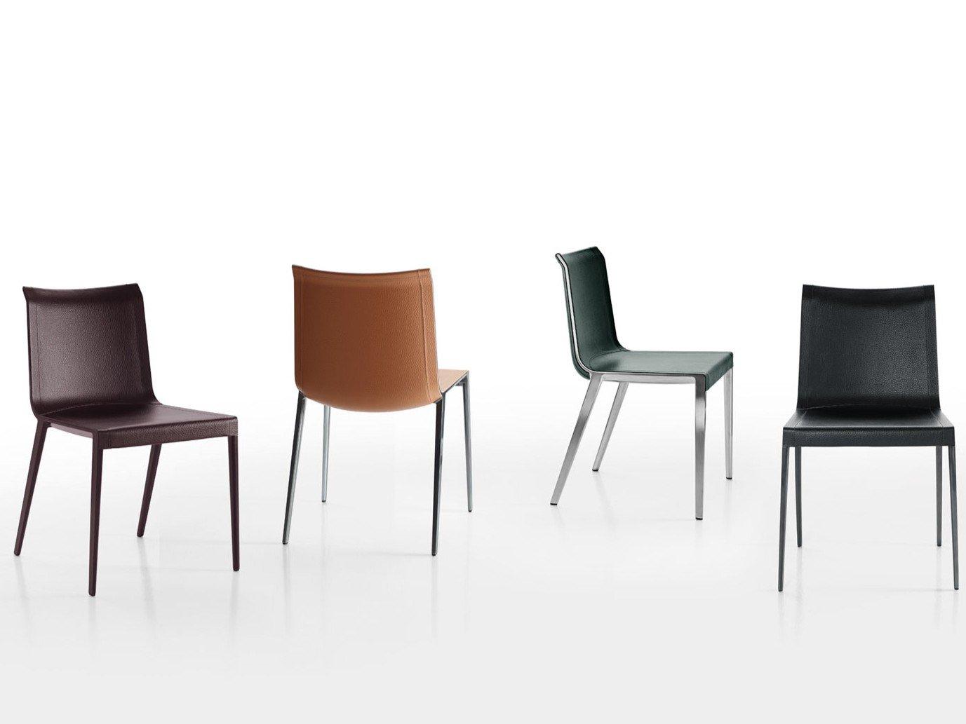 CHARLOTTE Tanned leather chair