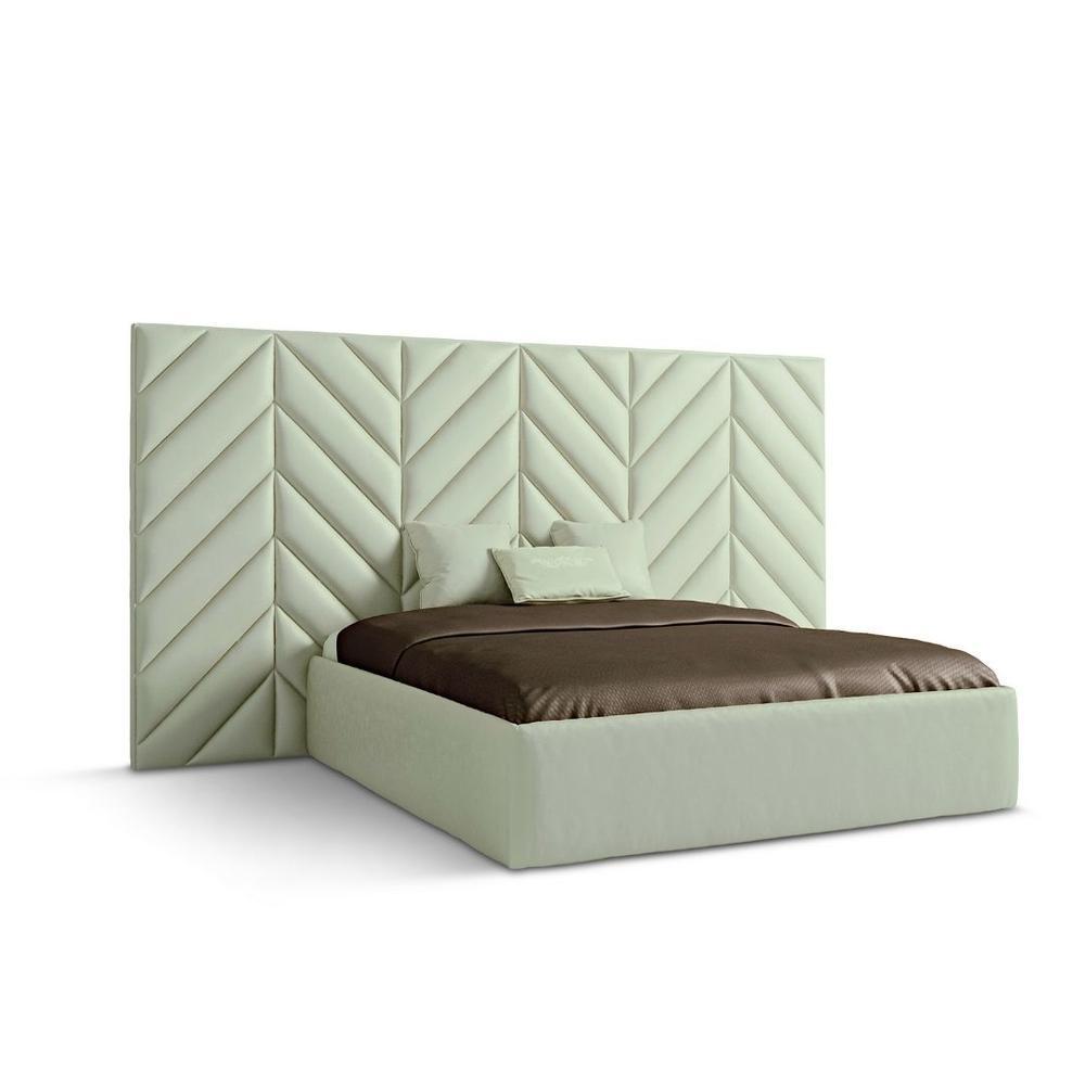 PHOENIX Velvet bed with tufted headboard
