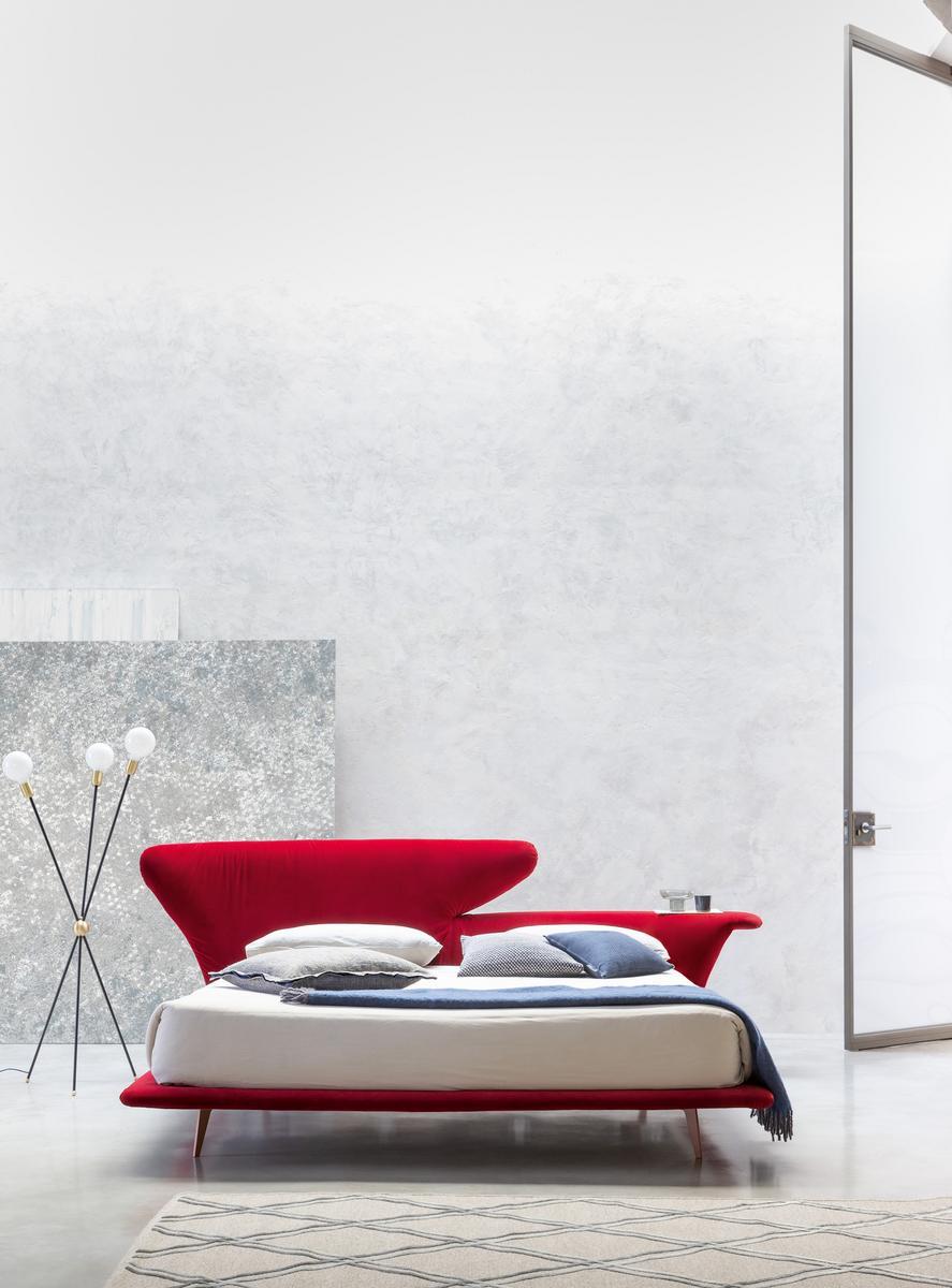 LOVY BED Double bed with upholstered headboard