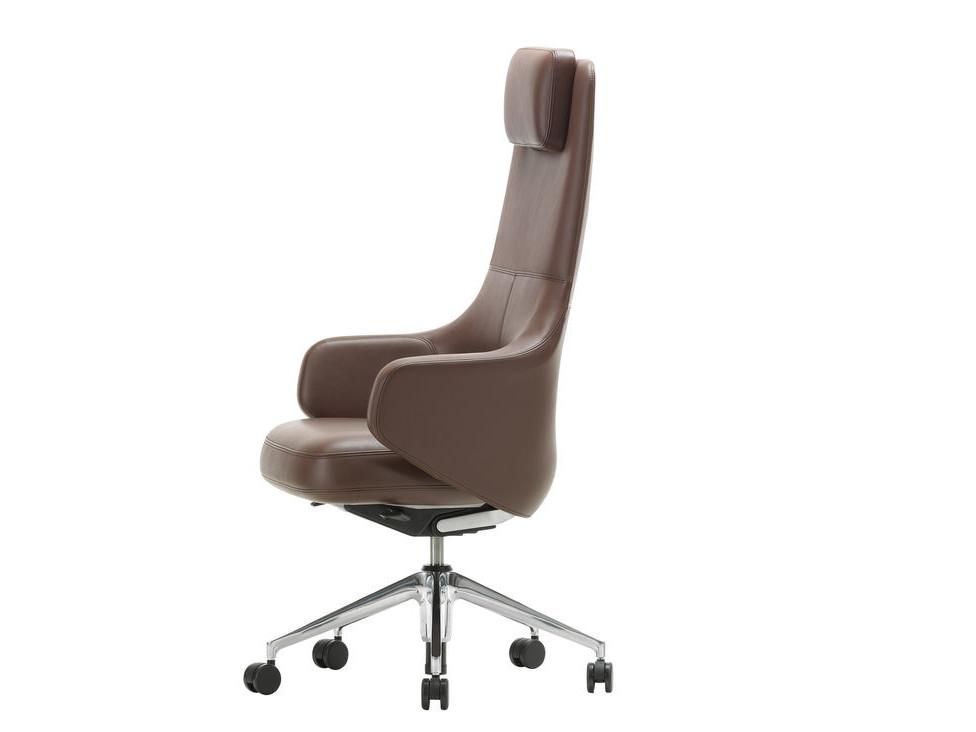 GRAND EXECUTIVE Leather executive chair with headrest