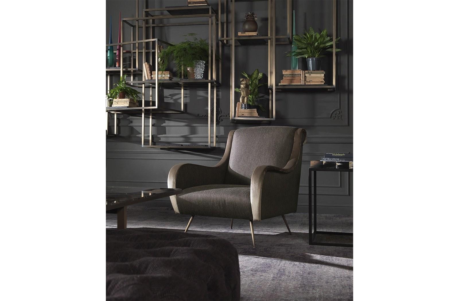 COLLINS Fabric armchair with armrests