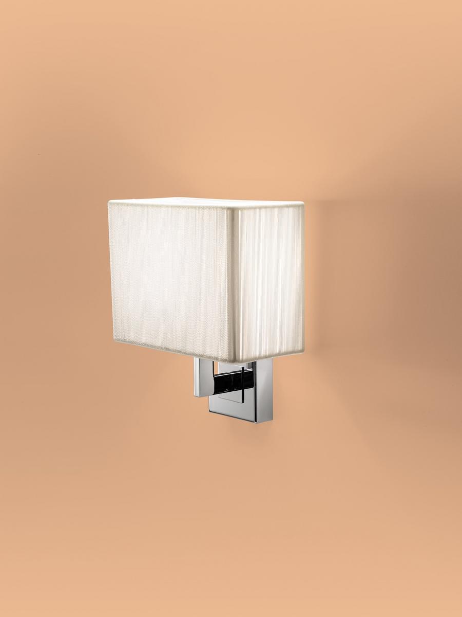 CLAVIUS Silk wall lamp with fixed arm