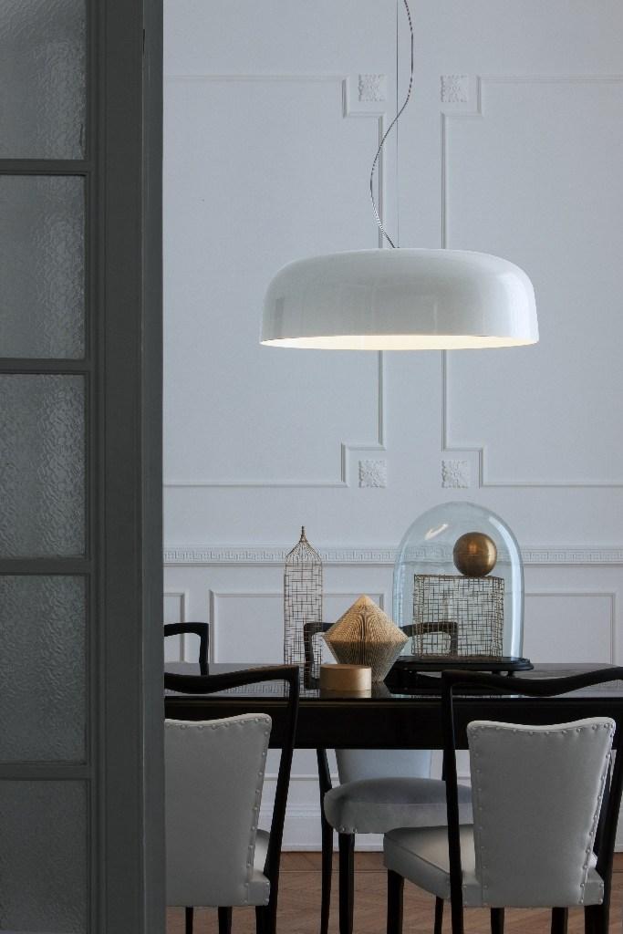 CANOPY - 422 Indirect light fluorescent aluminium pendant lamp