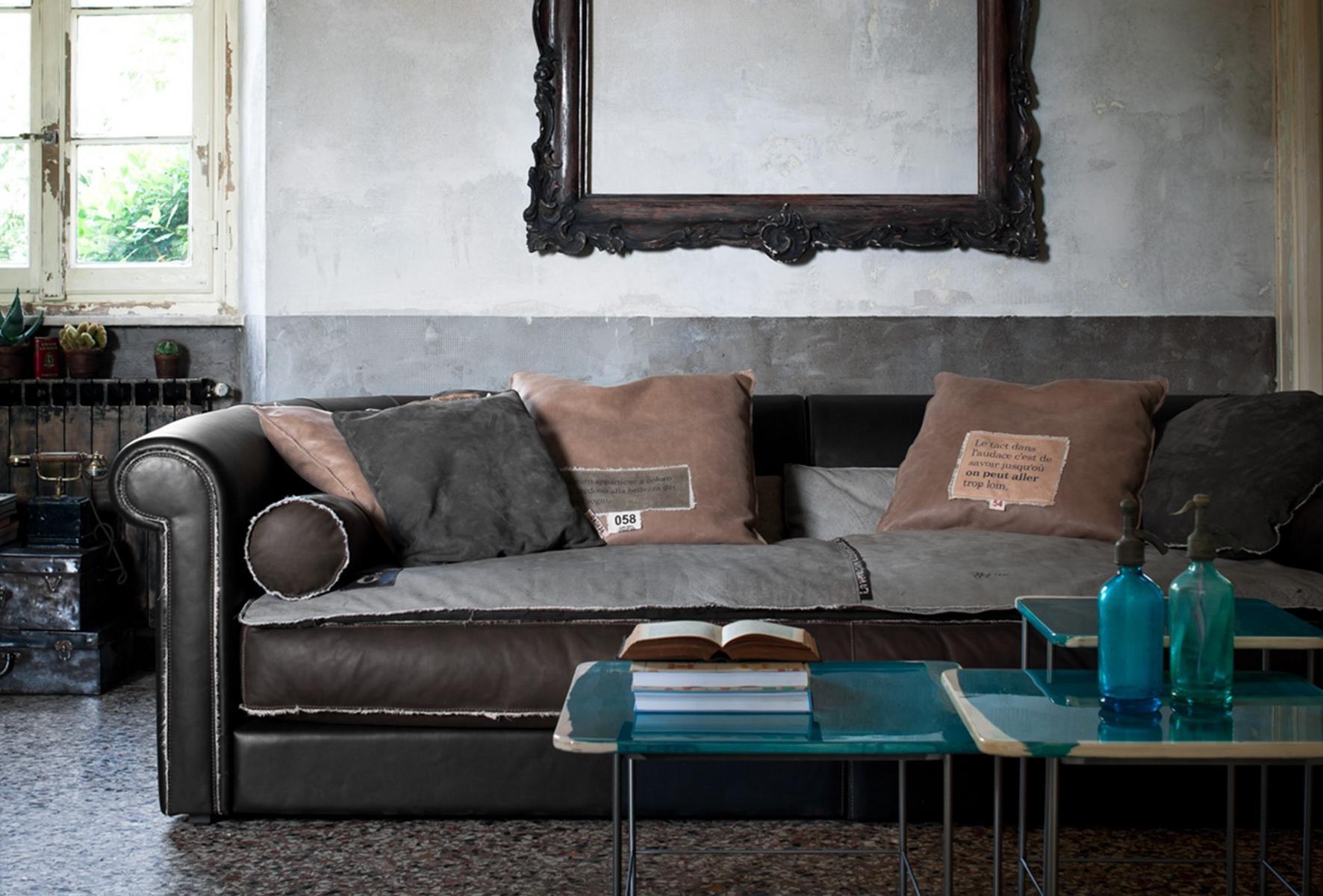 ALFRED SPECIAL EDITION TRENCH Leather sofa