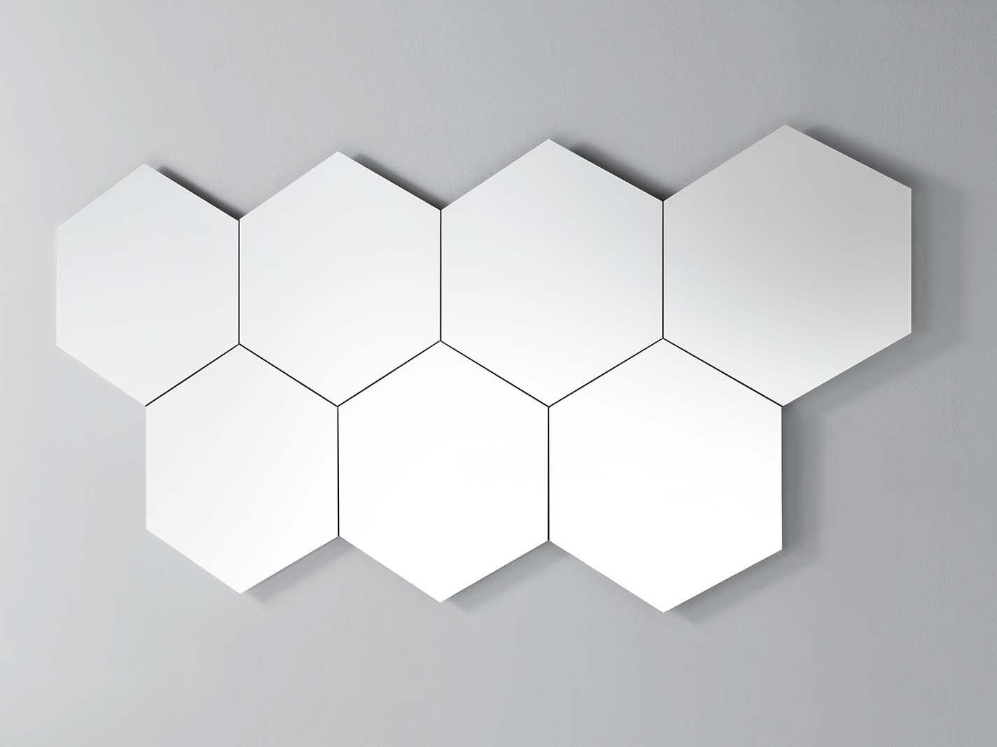 GEOMETRIKA ESAGONALE Wall-mounted mirror