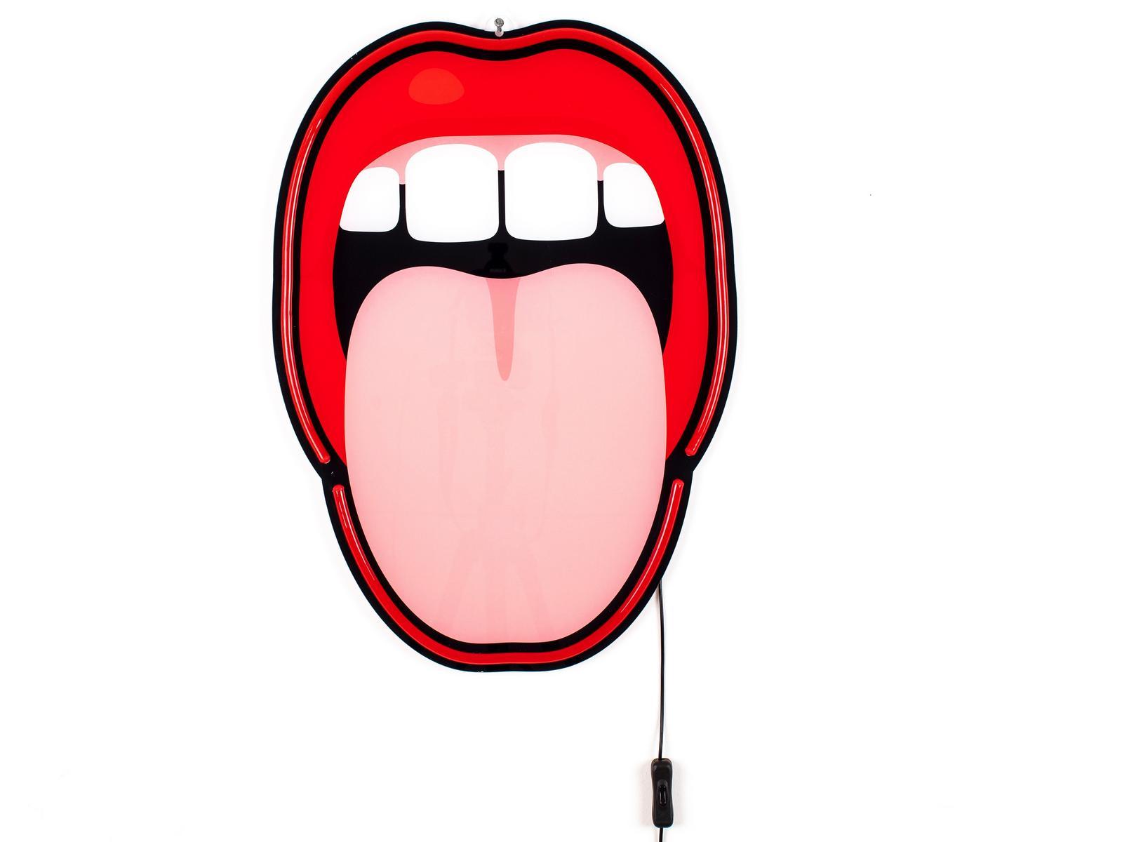TONGUE LED acrylic wall lamp