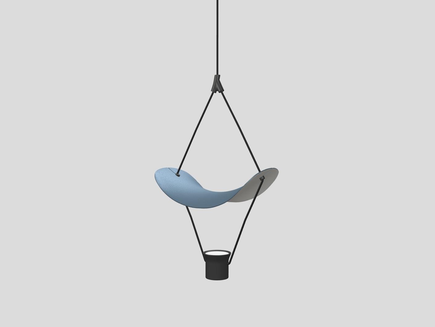 VOLLEE S1P DOWN / S1P UP LED painted metal pendant lamp