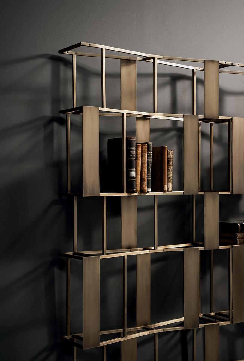 RAFIKI Open double-sided metal bookcase