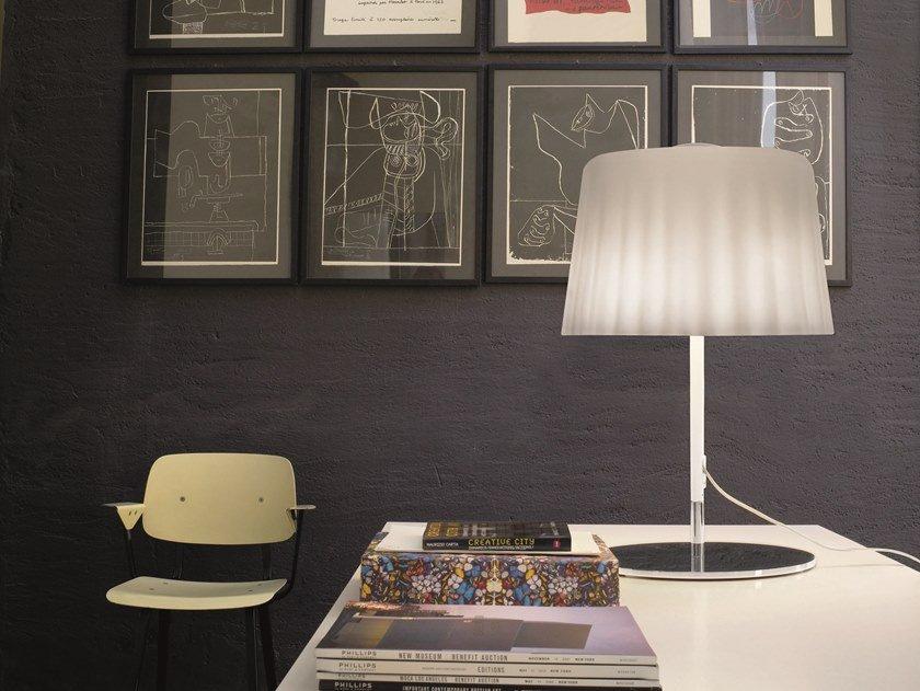 CLOTH LT Blown glass table lamp