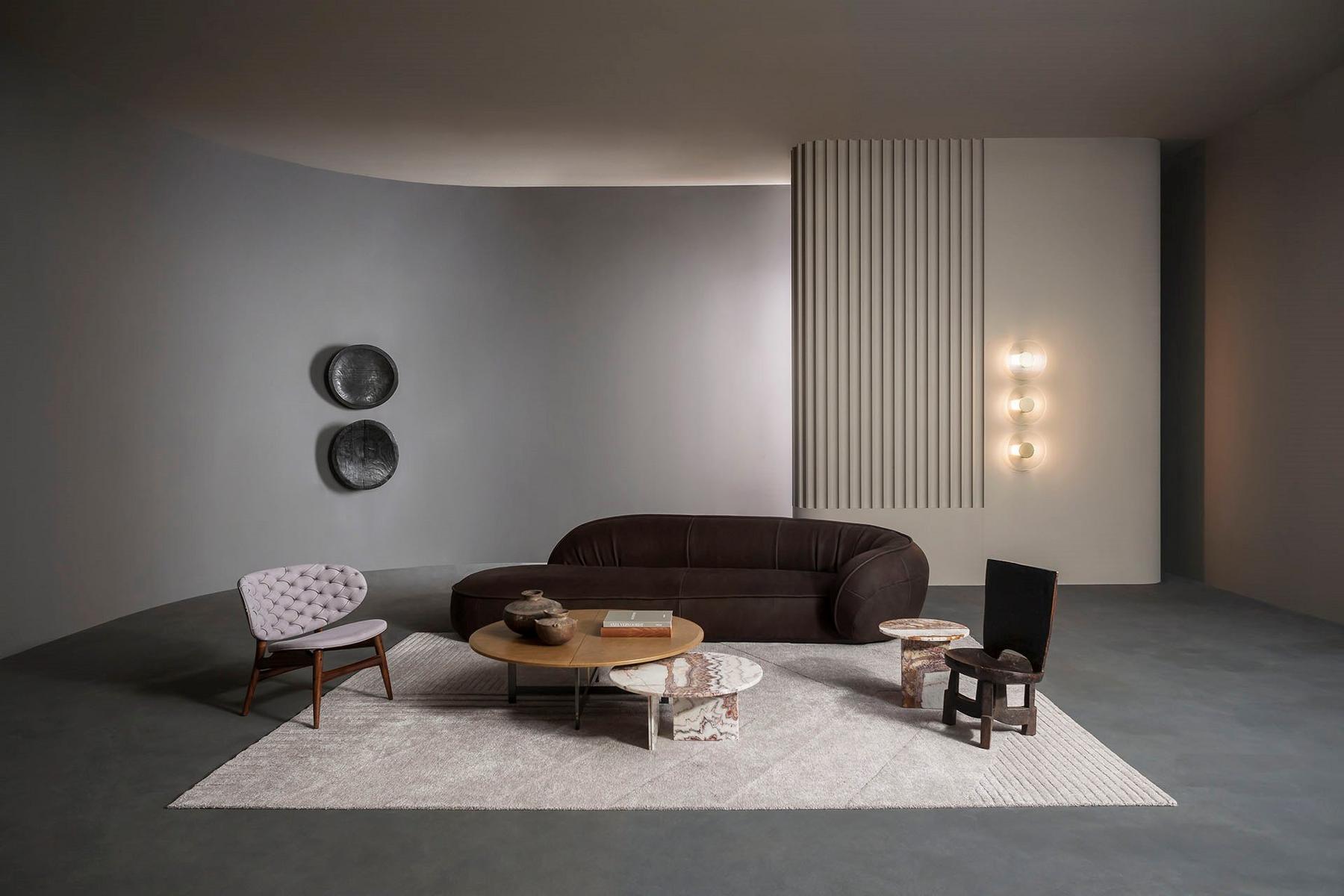 LEON 3 seater leather sofa
