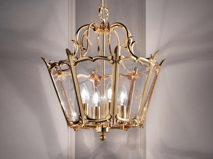 BRASS & SPOTS VE 1069 S4 Incandescent brass pendant lamp