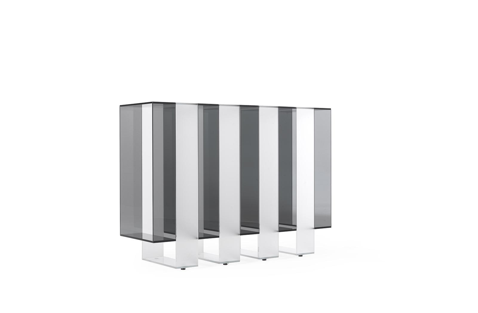 JENGA Rectangular glass console table