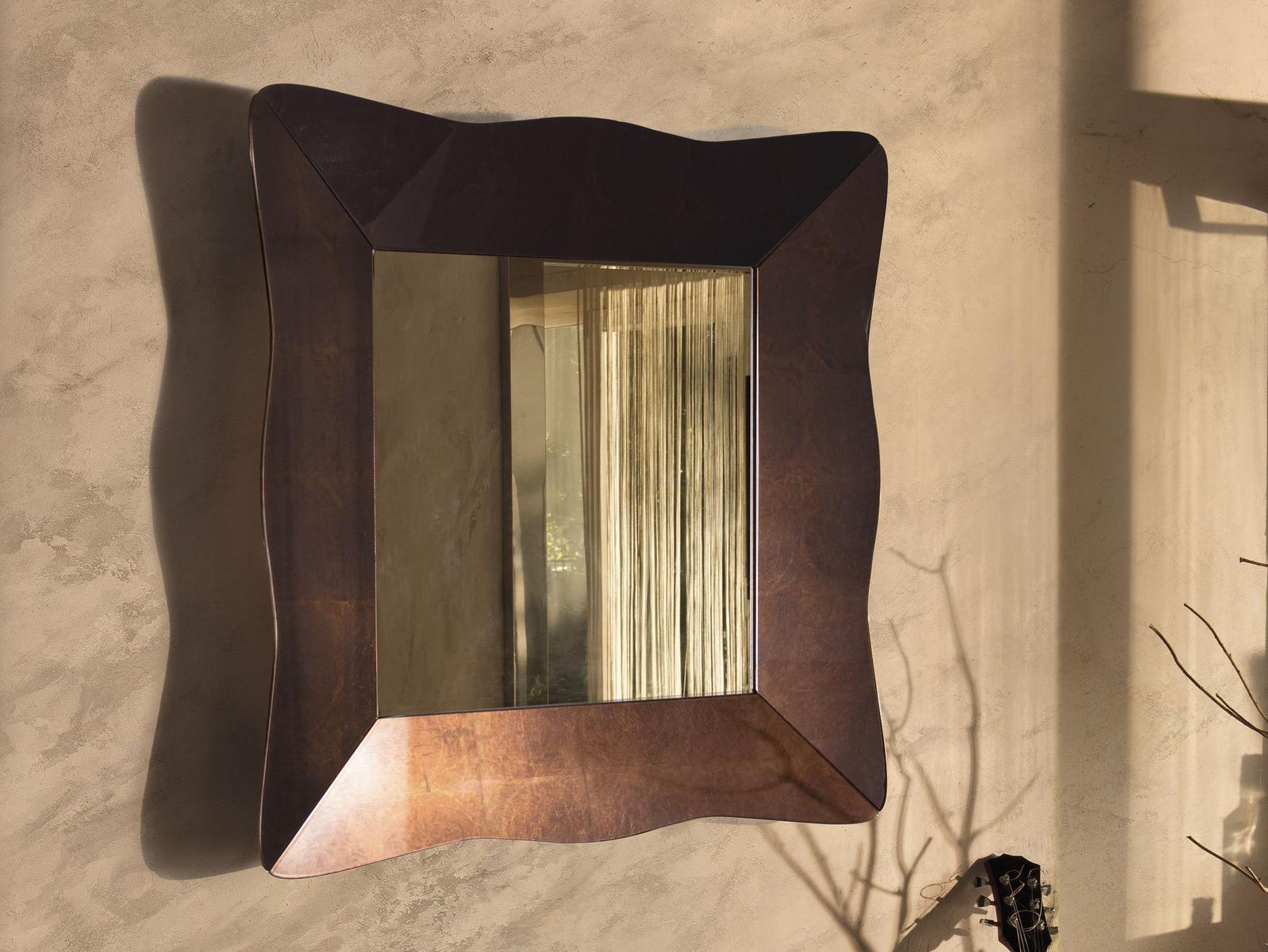 NAUSICA Square wall-mounted framed mirror