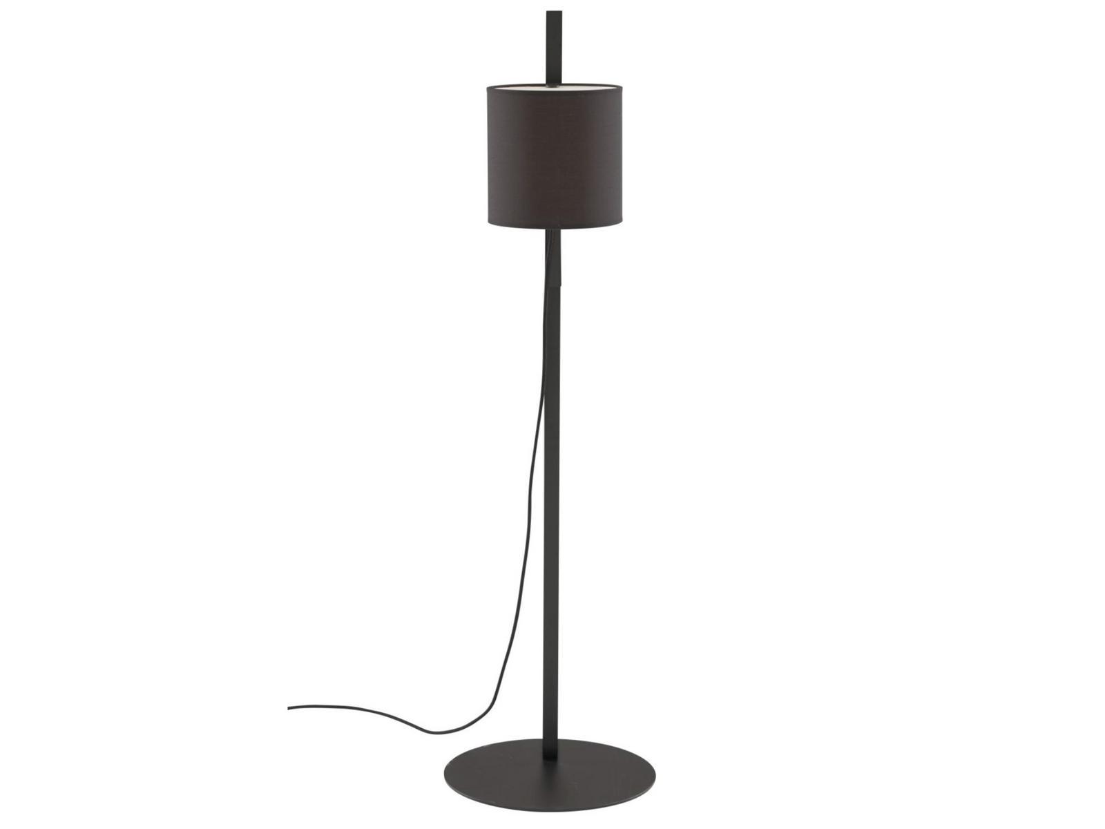 MAGNET LAMP Floor lamp with steel base and cotton shade