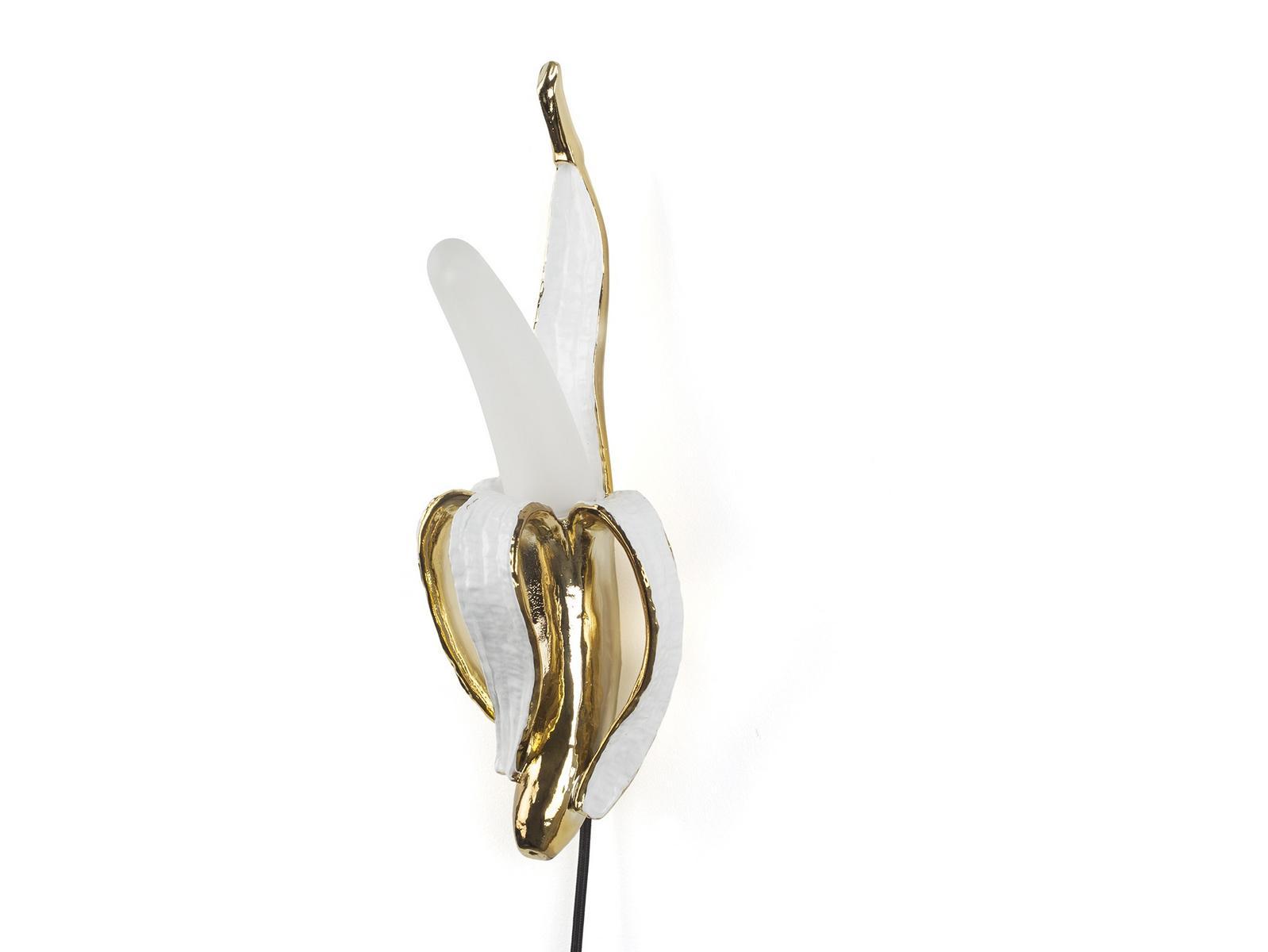 BANANA LAMP PHOOEY Resin and glass wall light