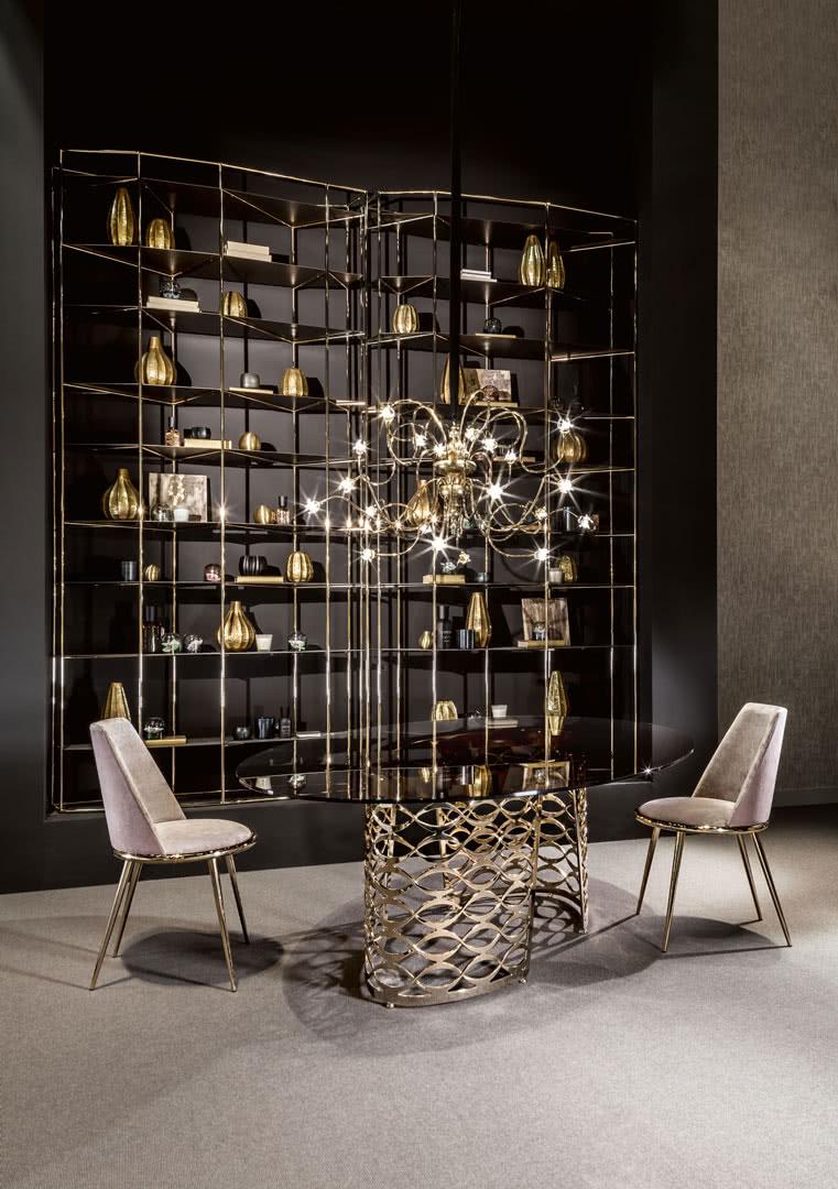 ISIDORO Oval marble table