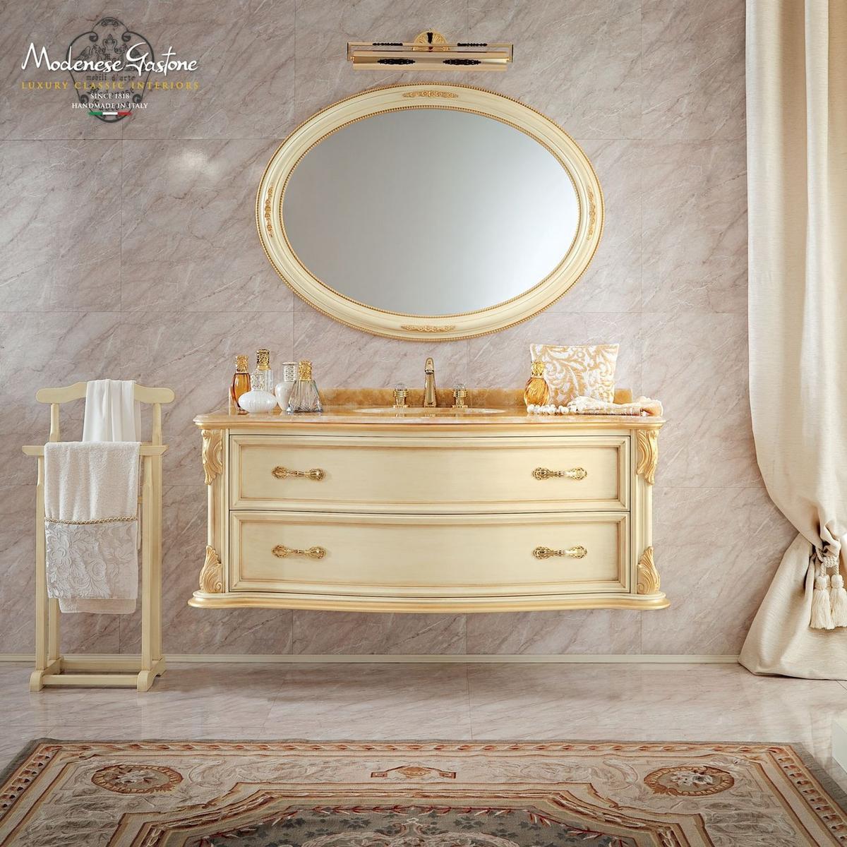 13679 Oval wall-mounted framed mirror