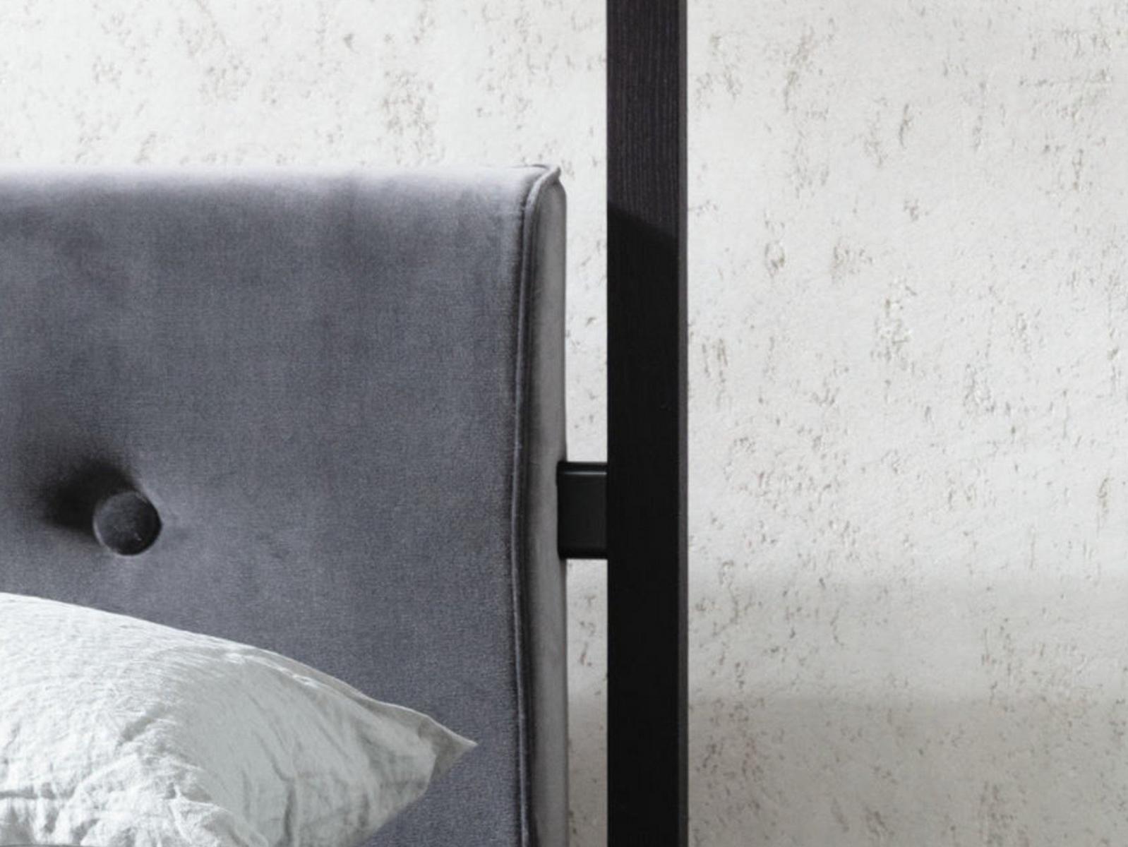 ZIGGY Double bed with upholstered headboard