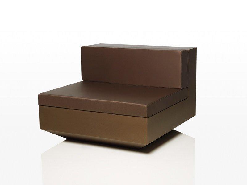 VELA L 100 Design modular polyethylene garden sofa