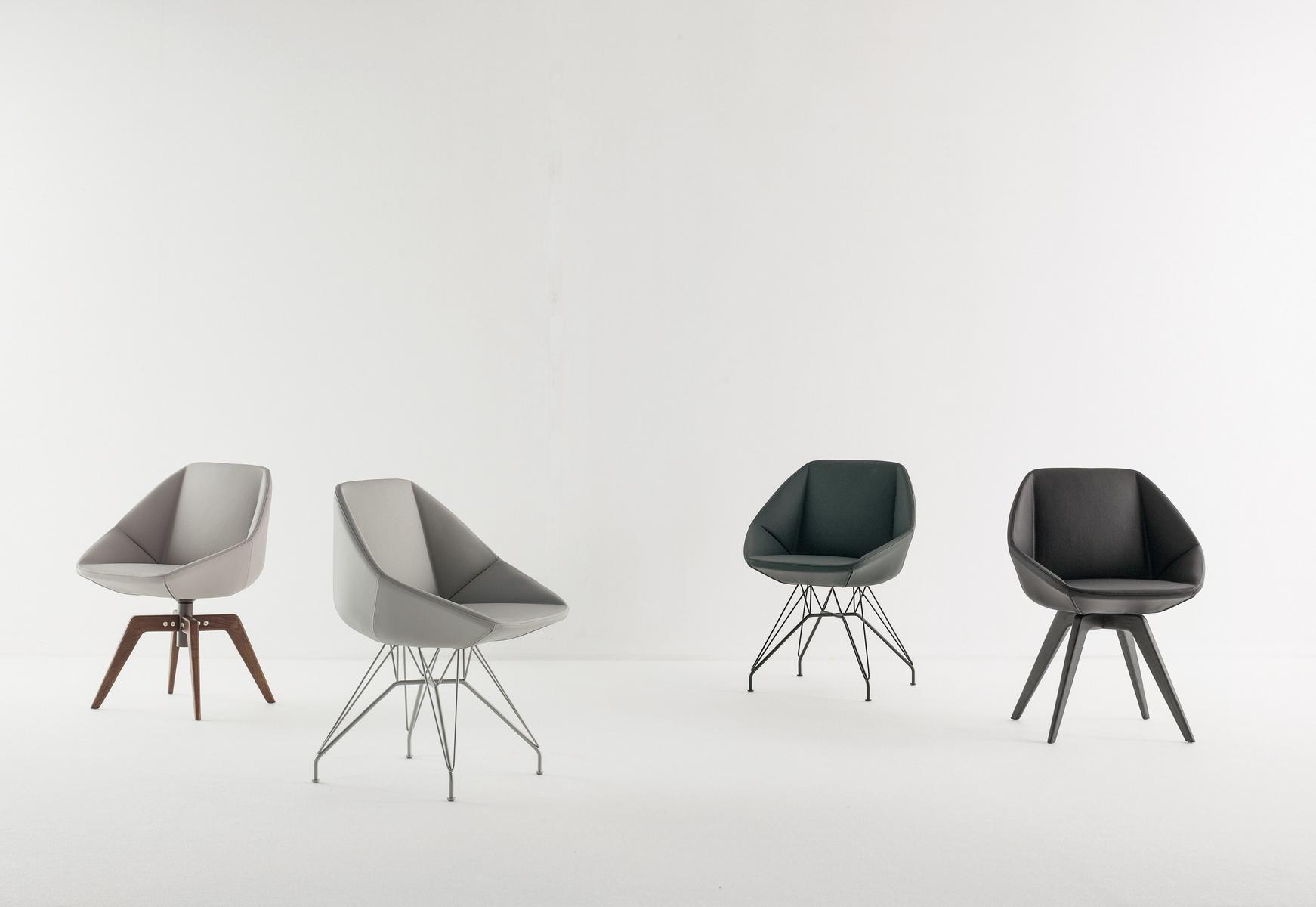 STONE Upholstered leather chair