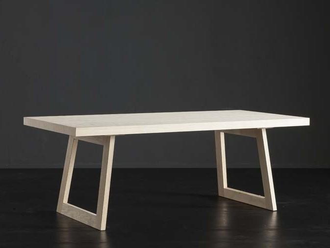 NIZZA + FLAT Rectangular wooden dining table