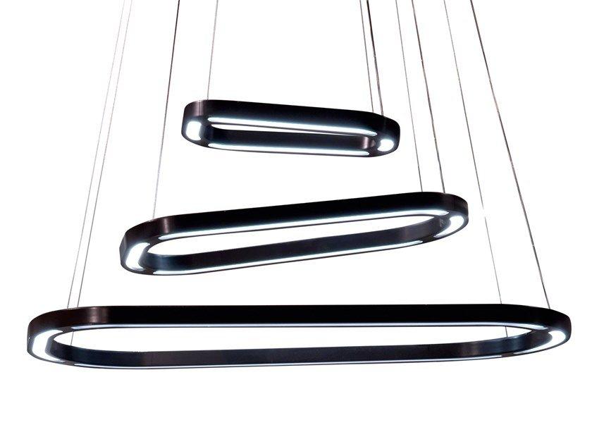 LOOP LED wooden pendant lamp