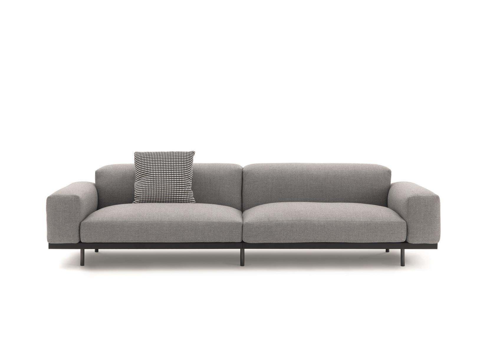 NAVIGLIO Upholstered 4 seater fabric sofa