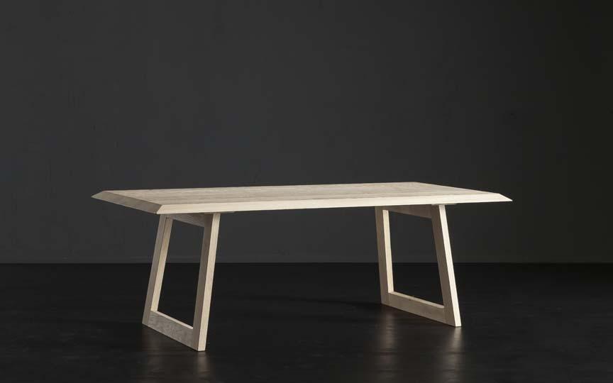 RIO + FLAT Rectangular wooden dining table