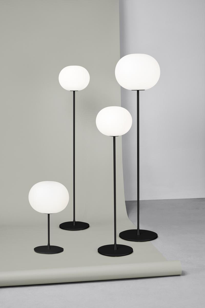 GLO-BALL F Opal glass floor lamp