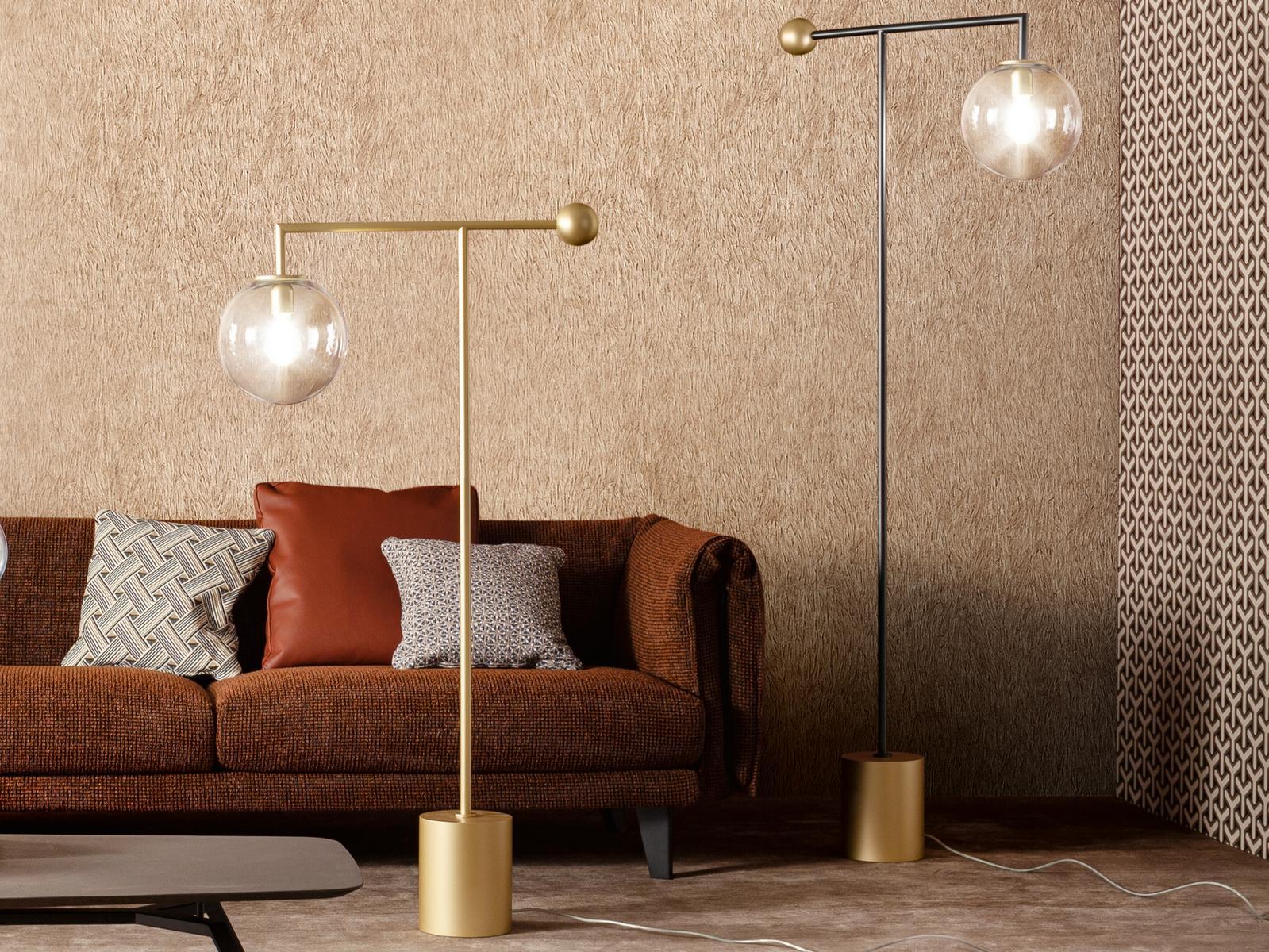 BARDOT LED painted metal floor lamp