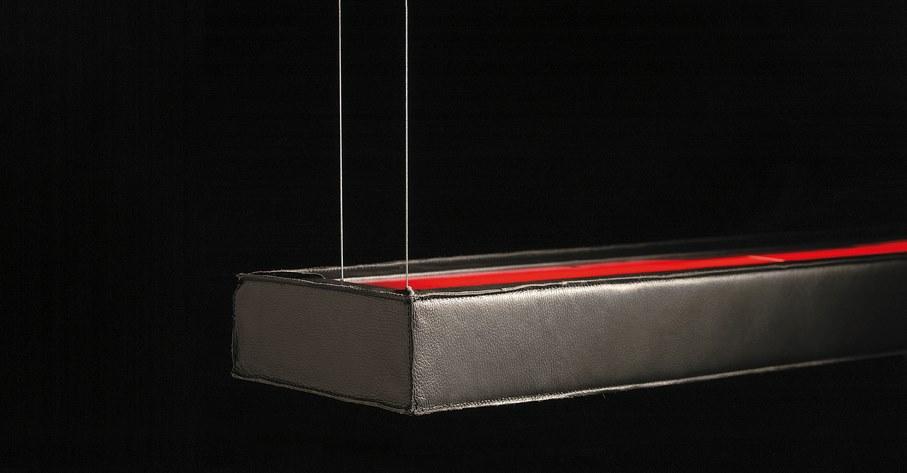 D-LEATHER Direct-indirect light leather pendant lamp