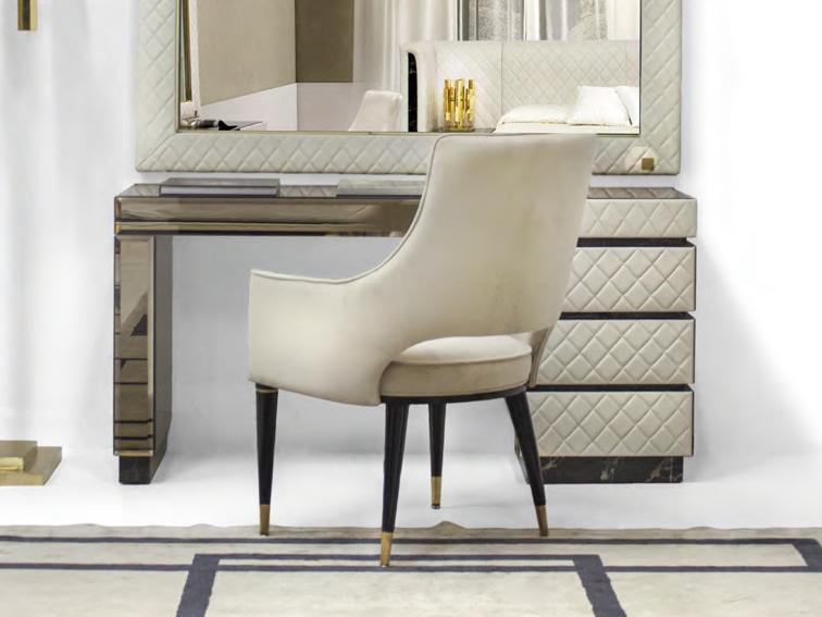 ROYAL Mirrored glass dressing table
