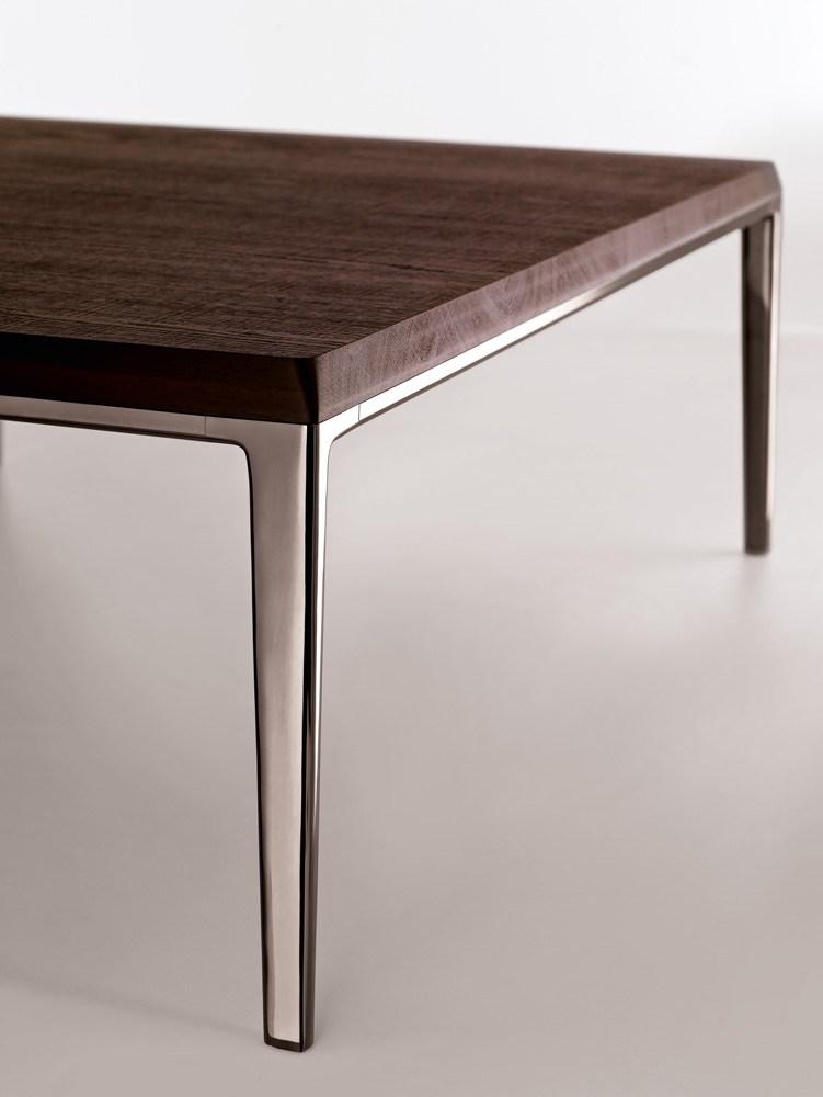 MICHEL Rectangular solid wood coffee table