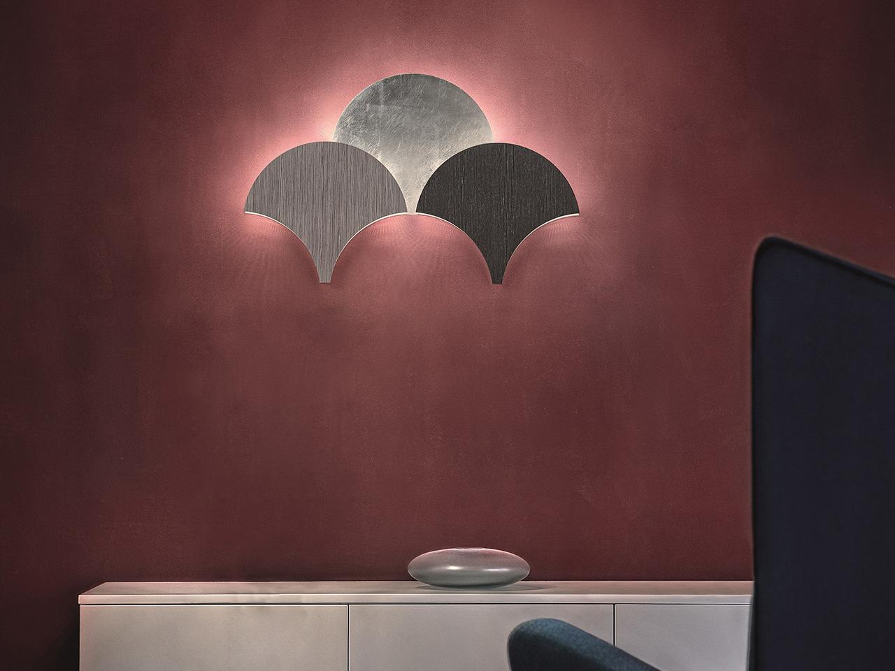 PALM A40 LED painted metal wall light