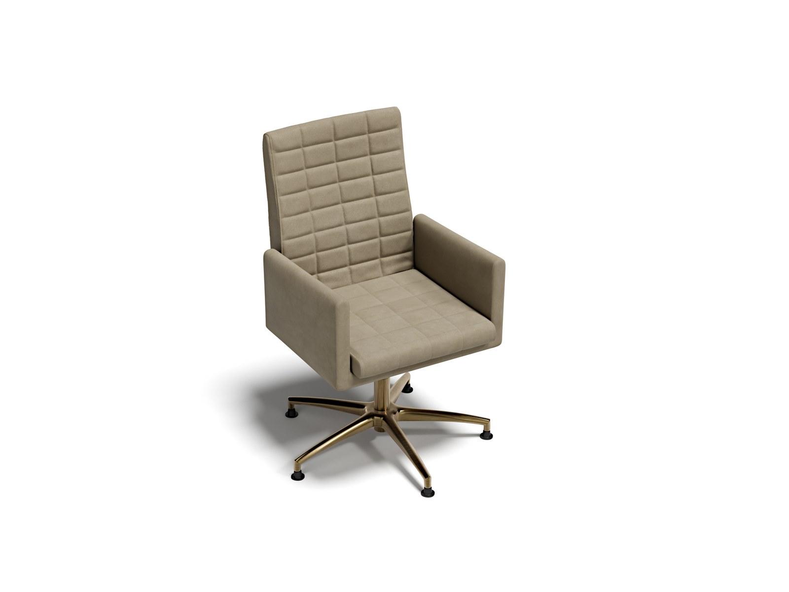 EXPLORER L Swivel fabric executive chair with armrests