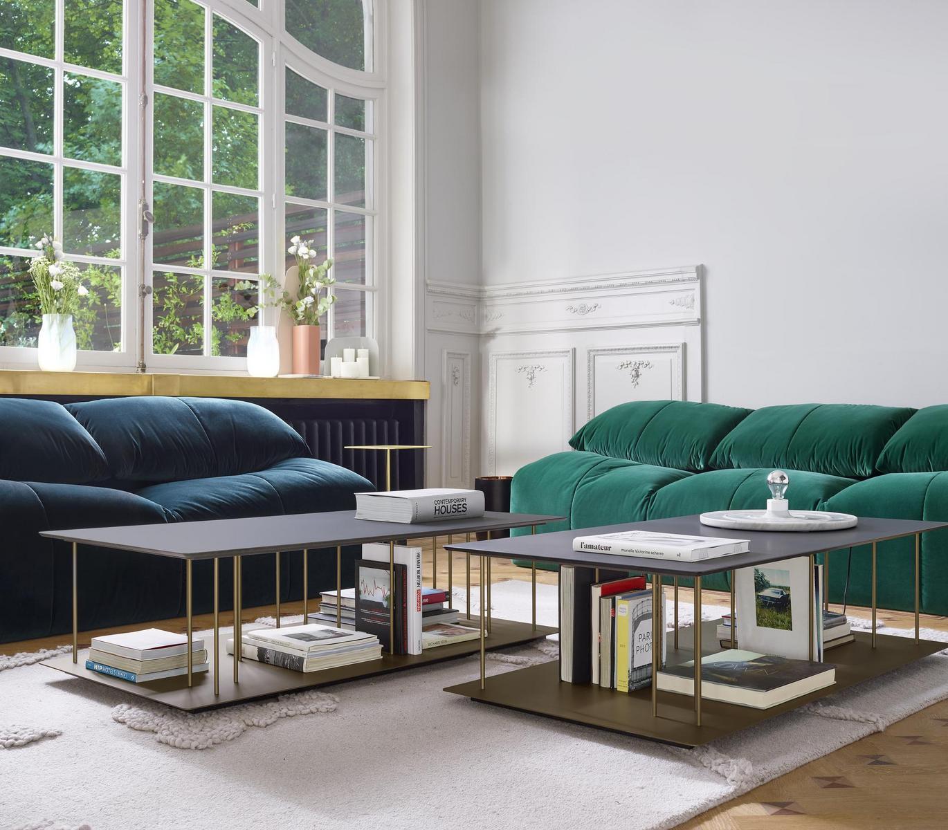 RONDE Carrara marble table lamp