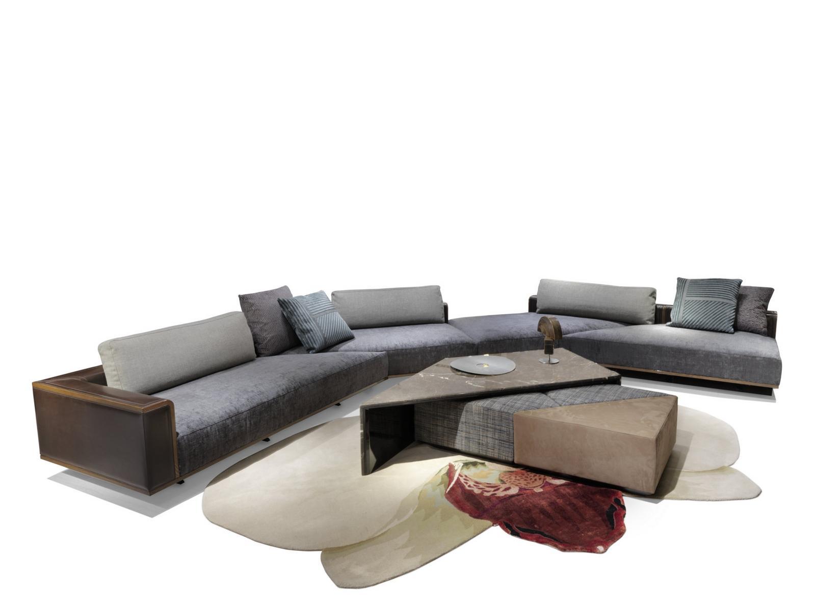 CONVENTION Corner sectional fabric sofa